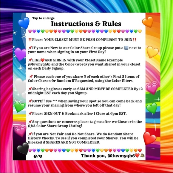 ⭐️ Color Daily Weekday Share Group ⭐️ - Picture 6 of 12